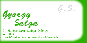 gyorgy salga business card