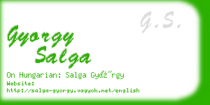 gyorgy salga business card